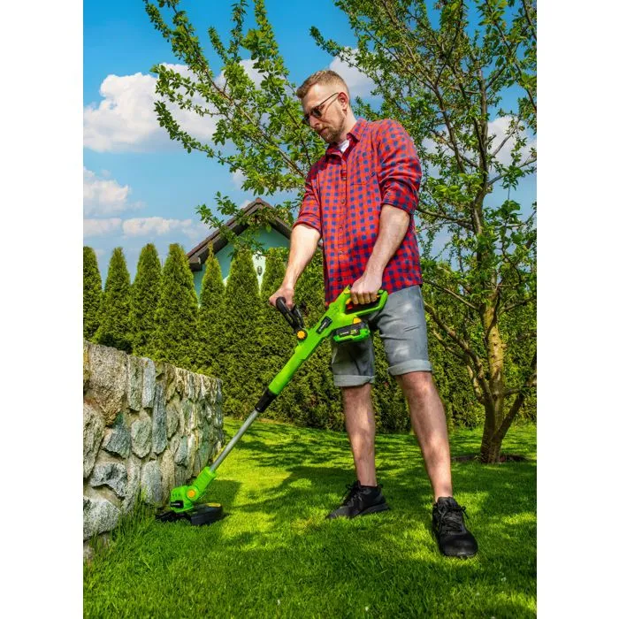 Fieldmann Débroussailleuse Électrique sans Fil 20V - Diamètre de Coupe 30 cm - Batterie et Chargeur non Inclus