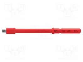 WERA Embout de tournevis carré isolé 154mm 1/4 Pouce VDE 712