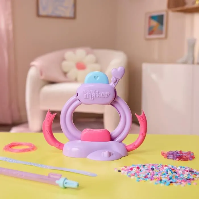Spinmaster Atelier Créatif à Bracelets Heishi Cool Maker - Plus de 1200 Perles et Accessoires - Jeu Créatif pour Enfants dès 7 Ans
