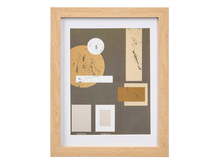 Giftdecor Porte-photo mural en bois MDF et verre avec passe-partout 15x20 cm naturel (Set de 12) Giftdecor Porte-photo mural en bois MDF et verre avec passe-partout 15x20 cm naturel (Set de 12)