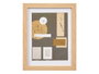 Giftdecor Porte-photo mural en bois MDF et verre avec passe-partout 15x20 cm naturel (Set de 12)