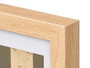 Giftdecor Porte-photo mural en bois MDF et verre avec passe-partout 15x20 cm naturel (Set de 12)