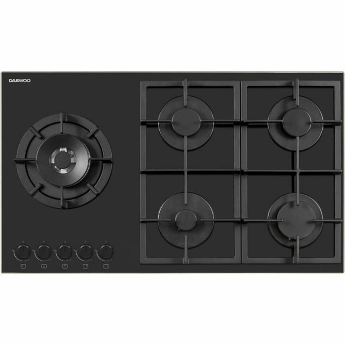 Daewoo BH9GKF51BNH Plaque de cuisson à gaz 5 foyers Noir Daewoo BH9GKF51BNH Plaque de cuisson à gaz 5 foyers Noir