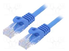 GEMBIRD Cordon de raccordement Cat 6 U/UTP bleu 0,25 m RJ45