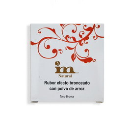 IM Natural Poudre compacte poudre de riz effet bronzé - Finition mate et naturelle - Pour tous types de peau