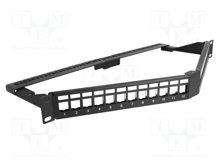 DELOCK Panneau de brassage Keystone 24 ports 1U noir DELOCK Panneau de brassage Keystone 24 ports 1U noir
