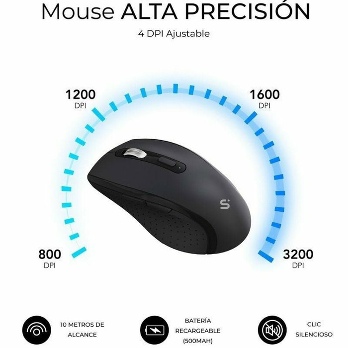 clavier et souris Subblim SUBKBC-DCOPW2 Noir clavier et souris Subblim SUBKBC-DCOPW2 Noir