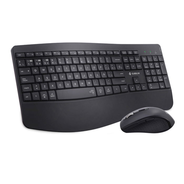 clavier et souris Subblim SUBKBC-DCOPW2 Noir