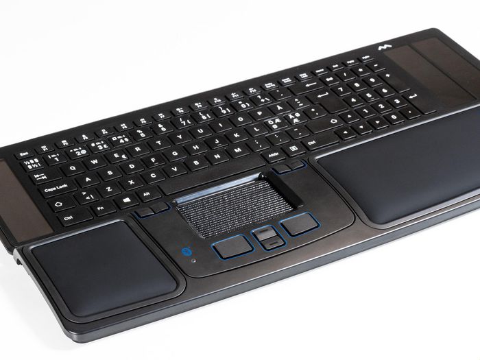 Mousetrapper Mousetrapper Prime - Souris ergonomique Bluetooth 4.1 pour PC/Mac, 8 touches programmables, 6000 dpi, support de poignet amovible, rechargeable via USB-C