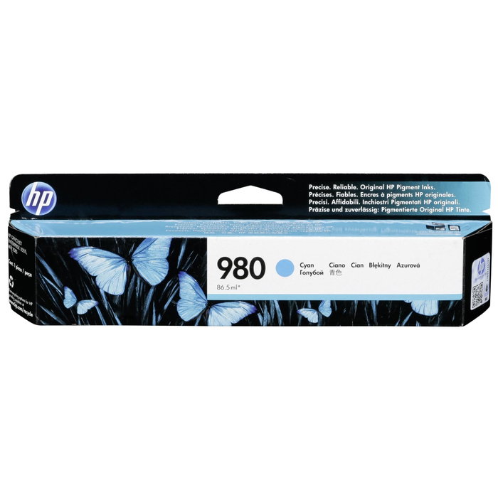 HP D8J07A Cartouche d'encre Cyan Nr. 980 Officejet Enterprise X585/X555 HP D8J07A Cartouche d'encre Cyan Nr. 980 Officejet Enterprise X585/X555