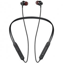 Conceptronic BRENDAN01B Casque Bluetooth 5.0 avec Micro Réduction de Bruit DSP Étanche IPX4 Design Oreillette 8h Autonomie