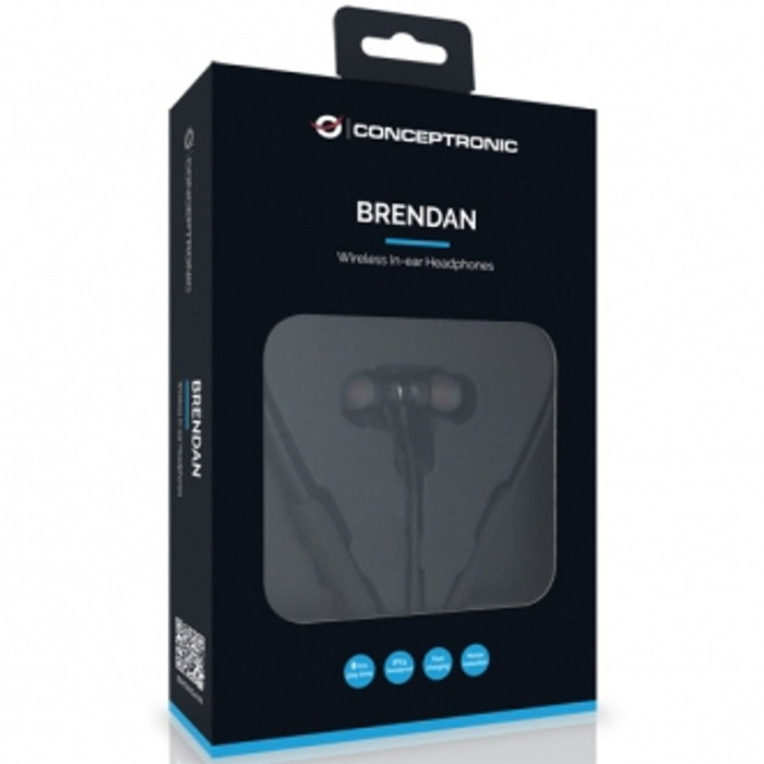 Conceptronic BRENDAN01B Casque Bluetooth 5.0 avec Micro Réduction de Bruit DSP Étanche IPX4 Design Oreillette 8h Autonomie Conceptronic BRENDAN01B Casque Bluetooth 5.0 avec Micro Réduction de Bruit DSP Étanche IPX4 Design Oreillette 8h Autonomie