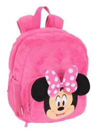 Safta Sac à dos peluche garderie Minnie Mouse 22 cm x 27 cm x 10 cm pour enfant dès 3 ans