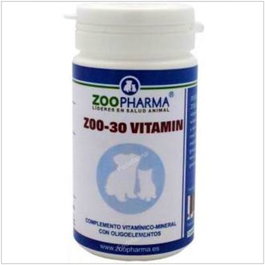 ZOOPHARMA VET ZOO-30 Vitamines pour chiens et chats (30 comprimés)