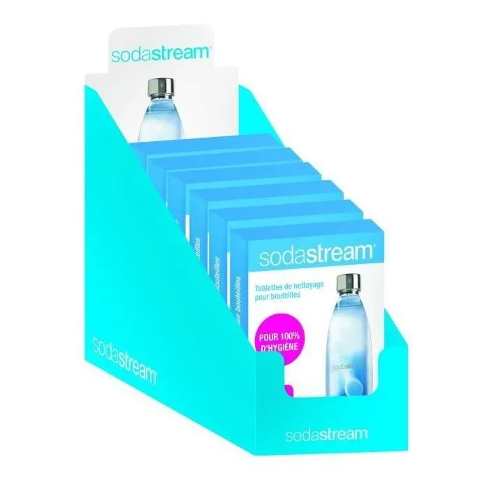 Sodastream - Tablettes de nettoyage pour bouteille de gazéification - Nettoie et assainit - x10 - Compatible machines à soda Sodastream - Tablettes de nettoyage pour bouteille de gazéification - Nettoie et assainit - x10 - Compatible machines à soda