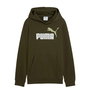 Sweat à capuche enfant Puma Essentials 2 Color No.1 Log Vert foncé Olive L