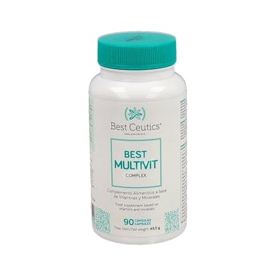 Best Ceutics Multivit Complex 90 capsules - Complément alimentaire multivitaminé Best Ceutics Multivit Complex 90 capsules - Complément alimentaire multivitaminé
