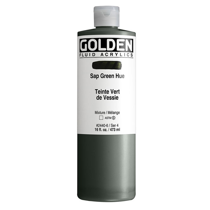 Golden Peinture acrylique fluide Vert Sève 473 ml Golden Peinture acrylique fluide Vert Sève 473 ml