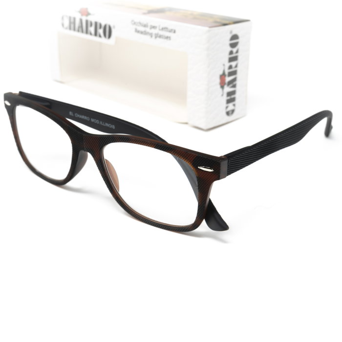 EL CHARRO Lunettes de lecture Illinois Imprimé Écaille +2,5