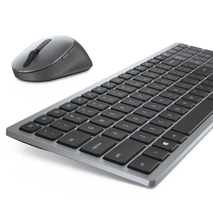 Dell KM7120W - Kit Clavier Compact et Souris Professionnel avec Disposition de Clavier Belge (AZERTY)