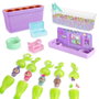 Bizak Pop Surprise Mega Set - 5 capsules avec 4 bébés, accessoires et surprises - Jouet en espagnol pour enfants dès 3 ans
