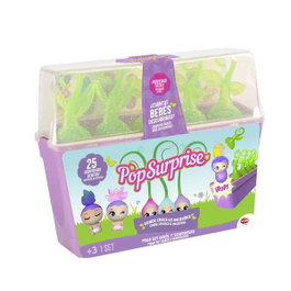 Bizak Pop Surprise Mega Set - 5 capsules avec 4 bébés, accessoires et surprises - Jouet en espagnol pour enfants dès 3 ans
