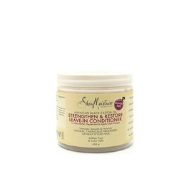 Shea Moisture Après-Shampoing Fortifiant et Restructurant à l'Huile de Ricin Noir de Jamaïque, Sans Rinçage, 431 g - 454 g