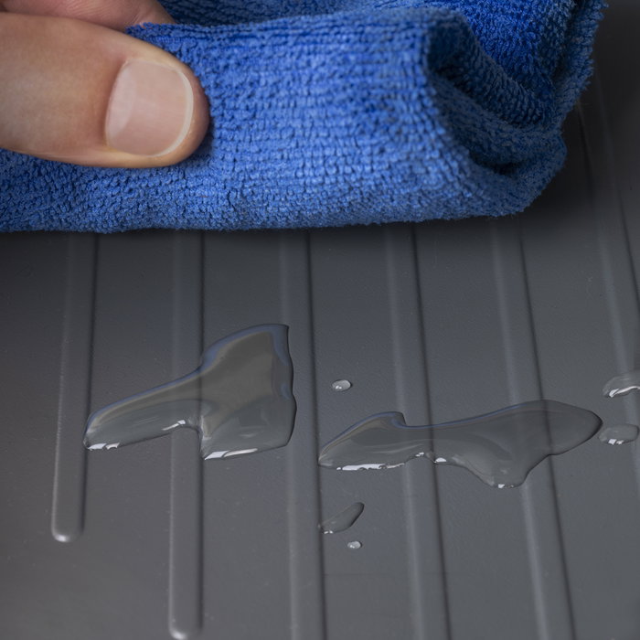 Emuca Protecteurs fond pour la cuisine Sink, M90, 867x580mm, épaisseur de la planchet 16mm, découpable, Plastique, Gris antracite