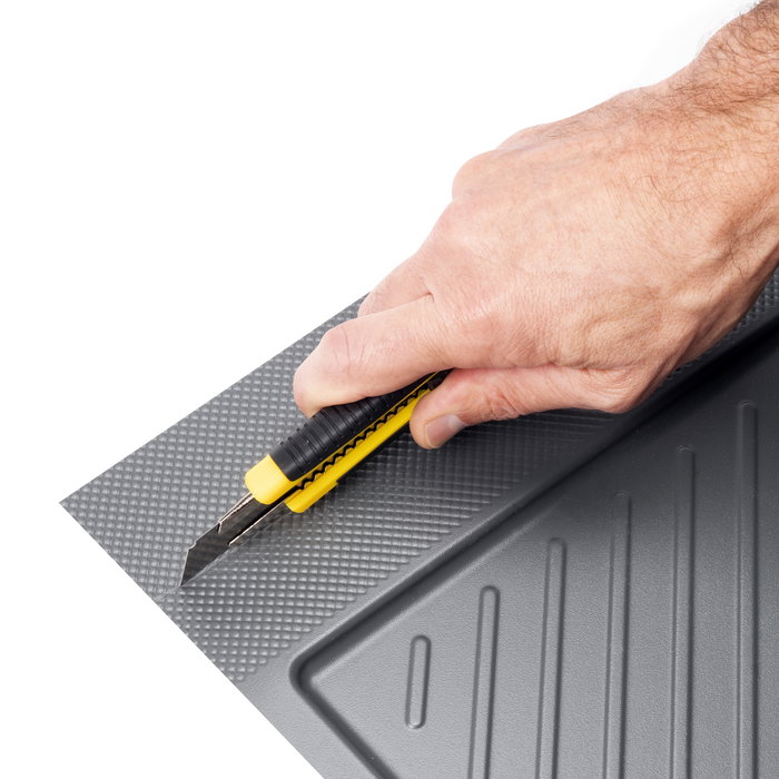 Emuca Protecteurs fond pour la cuisine Sink, M90, 867x580mm, épaisseur de la planchet 16mm, découpable, Plastique, Gris antracite