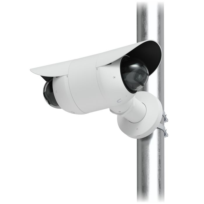 Ubiquiti Camera Dual Mount Blanc en Alliage d'Aluminium et Polycarbonate, 1 1/2” NPS