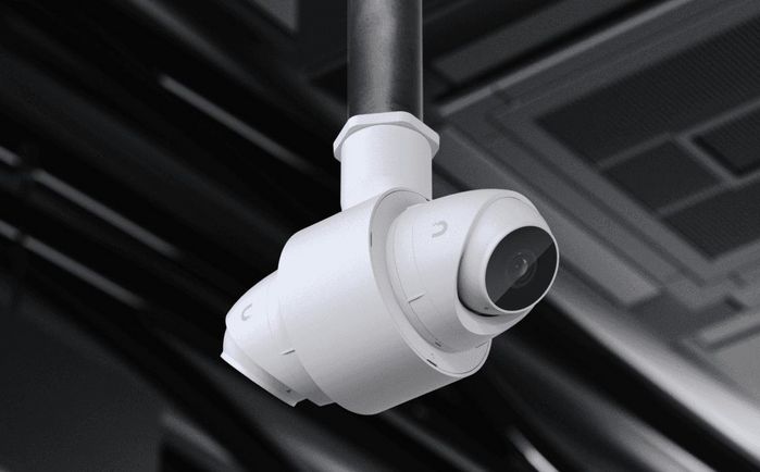 Ubiquiti Camera Dual Mount Blanc en Alliage d'Aluminium et Polycarbonate, 1 1/2” NPS