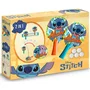 Disney Stitch - Set d'apprentissage Ping-pong 2-en-1 avec 2 raquettes, filet à ventouses, balles et tige flexible 360° - Pour jouer seul ou à deux