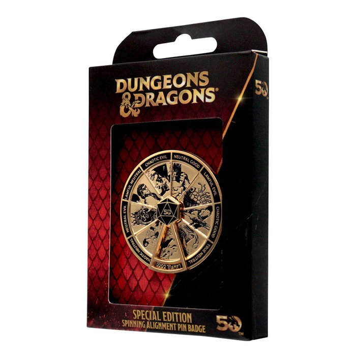 Dungeons & Dragons pin Alignment Spinner Coloured Limited Edition Dungeons & Dragons pin Alignment Spinner Coloured Limited Edition