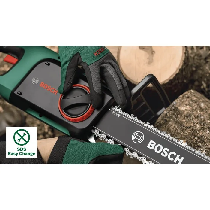 Bosch UniversalChain 40 - Tronçonneuse 1800W, coupe 40cm Bosch UniversalChain 40 - Tronçonneuse 1800W, coupe 40cm