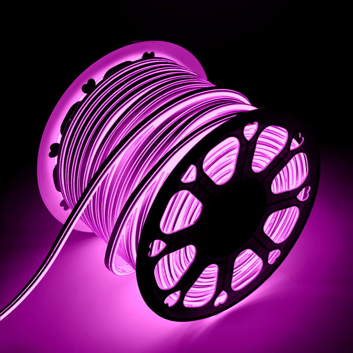 Ruban LED Néon Flex Double Émission Rosé 6W 220VAC 8x18mm