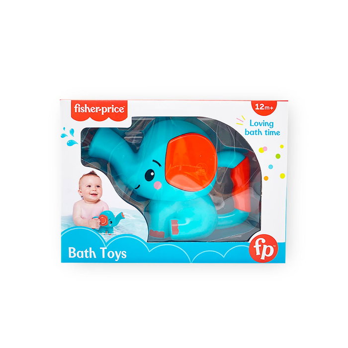 Fisher-Price Regadera Elefante - Arrosoir éléphant pour le bain, jouet d'eau pour enfants à partir de 12 mois avec poignée ergonomique