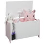 Home Deco Kids Coffre à jouets LUNA rose 60x36,5x39 cm
