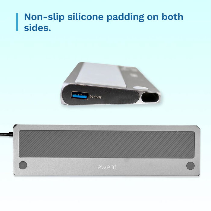 Ewent Docking Station USB-C 12 en 1 EW1150 avec 2x HDMI 4K, DisplayPort, PD 100W, Gigabit Ethernet Ewent Docking Station USB-C 12 en 1 EW1150 avec 2x HDMI 4K, DisplayPort, PD 100W, Gigabit Ethernet