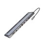 Ewent EW1150 Docking Station USB-C 12 en 1 Gris