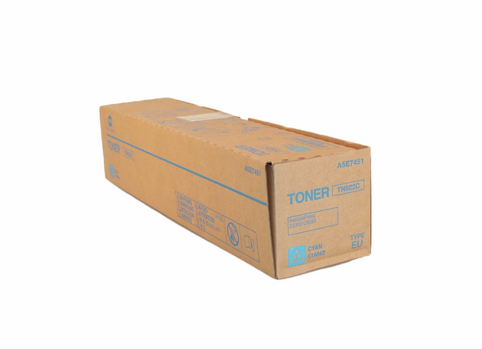 Konica Minolta Toner TN622C / A5E7451 Cyan pour imprimante ou copieur, cartouche d'encre Konica Minolta Toner TN622C / A5E7451 Cyan pour imprimante ou copieur, cartouche d'encre