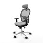 Piqueras y Crespo Chaise de Bureau 1D086N2 Gris clair