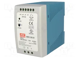 MEAN WELL MDR-100-24 Alimentation à impulsions 96W 24VDC 4A pour rail DIN