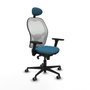 Piqueras y Crespo 3D036G1 Chaise de Bureau Blanc Vert pétrole