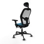 Piqueras y Crespo 3D036G1 Chaise de Bureau Blanc Vert pétrole