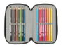 Safta Plumier triple 36 pièces Tortugas Ninja (Tortues Ninja) - Trousse de rangement 3 compartiments 12.5x19.5x5.5 cm pour enfants à partir de 3 ans