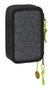 Safta Plumier triple 36 pièces Tortugas Ninja (Tortues Ninja) - Trousse de rangement 3 compartiments 12.5x19.5x5.5 cm pour enfants à partir de 3 ans
