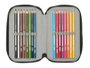 Safta Plumier triple 36 pièces Tortugas Ninja (Tortues Ninja) - Trousse de rangement 3 compartiments 12.5x19.5x5.5 cm pour enfants à partir de 3 ans