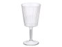 Leknes Verre Rayé Transparent 400 ml 9 x 18.5 x 9 cm (Set de 24)