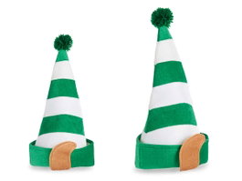 KRIST+ Bonnet d'elfe Vert-Blanc