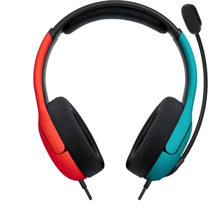 PDP Casque gaming filaire AIRLITE LVL40 Nintendo Switch Licence Officielle Microphone Flexible Bleu Néon Rouge Néon PDP Casque gaming filaire AIRLITE LVL40 Nintendo Switch Licence Officielle Microphone Flexible Bleu Néon Rouge Néon
